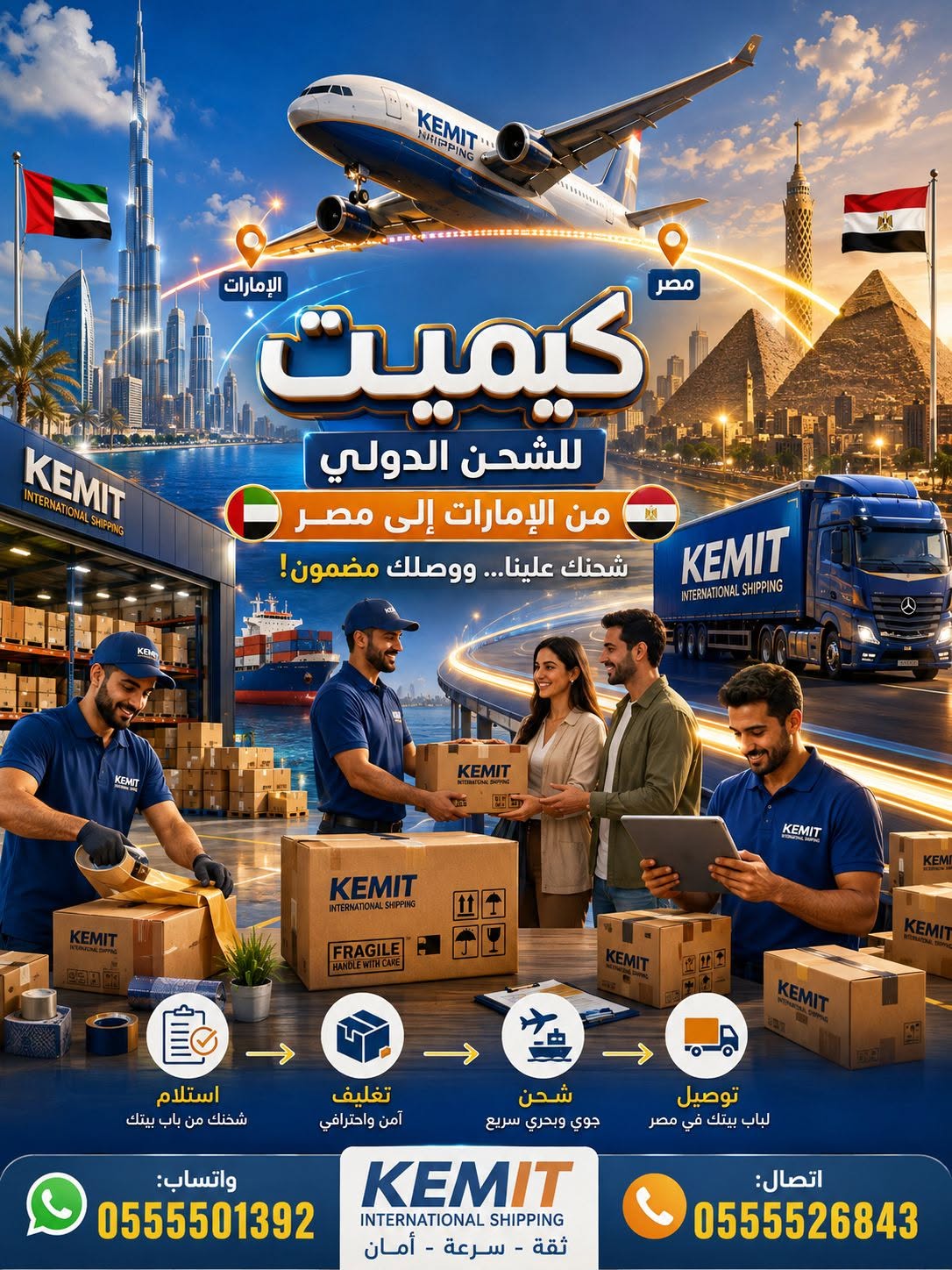 شحن من الامارات لمصر بارخص الاسعار في السوق